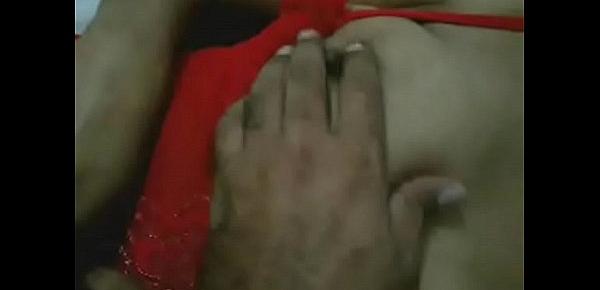  Indian Aunty In Red Nighty Naked Ready For Hot Sex